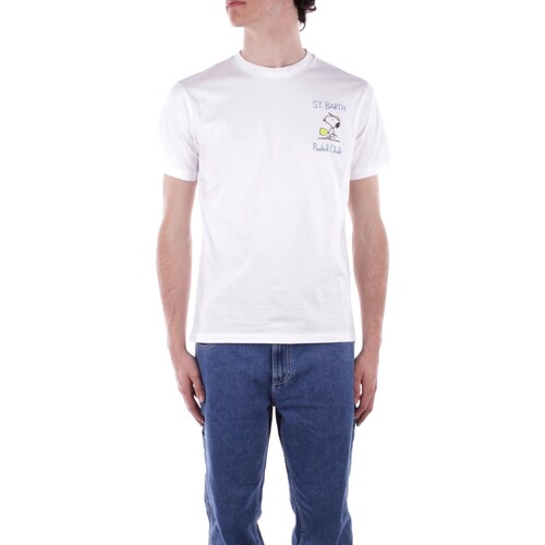 Textil Homem T-Shirt mangas curtas lighthouse-print drawstring shorts TSHM001 Branco