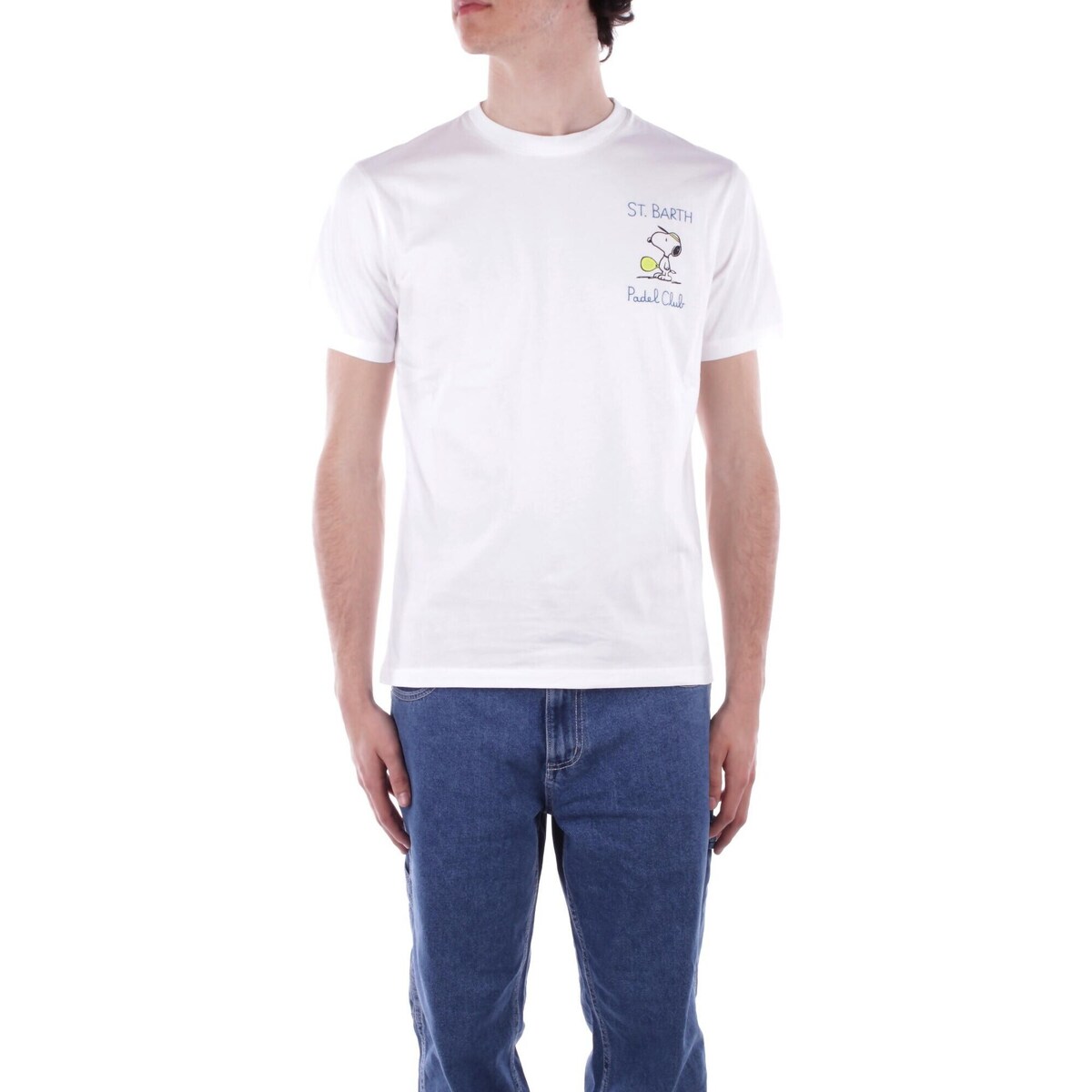 Textil Homem T-Shirt mangas curtas Emporio Armani Kids logo-print sleeve jacket TSHM001 Branco