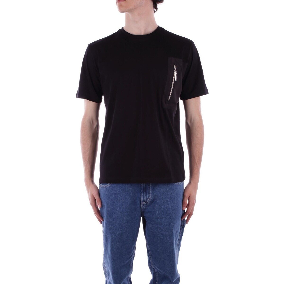Textil Homem T-shirt Kennebec River Tree CMS47011TS 8704 Preto