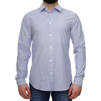 Textil Homem Camisas mangas comprida EAX 3DZC16ZN4SZ Azul