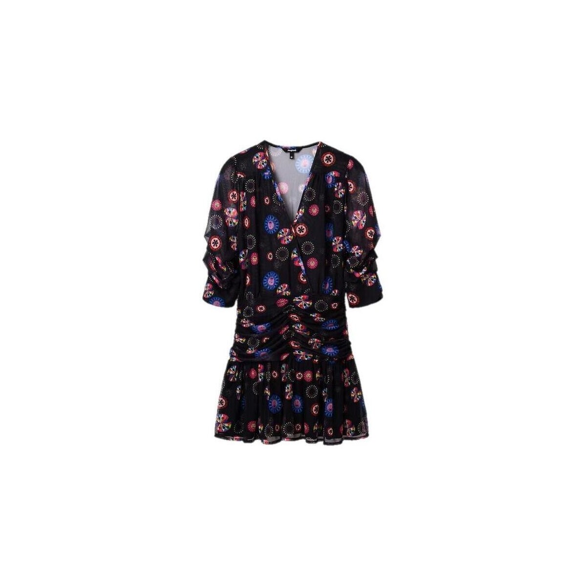 Textil Mulher Vestidos curtos Desigual VEST MOONI 23SWVK82 Preto