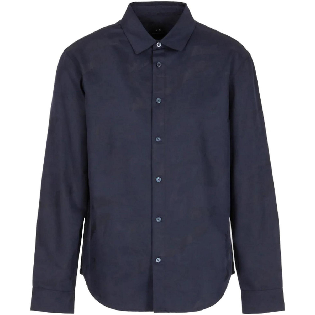 Textil Homem Camisas mangas comprida EAX 3DZCL4 ZN3JZ Azul