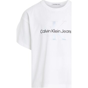 Textil Rapariga Shorts a righe in cotone Calvin Klein Jeans IG0IG02434 Branco