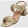 Sapatos Mulher mede-se ao nível onde coloca o cinto SANDALIA  876 PLATINO Prata