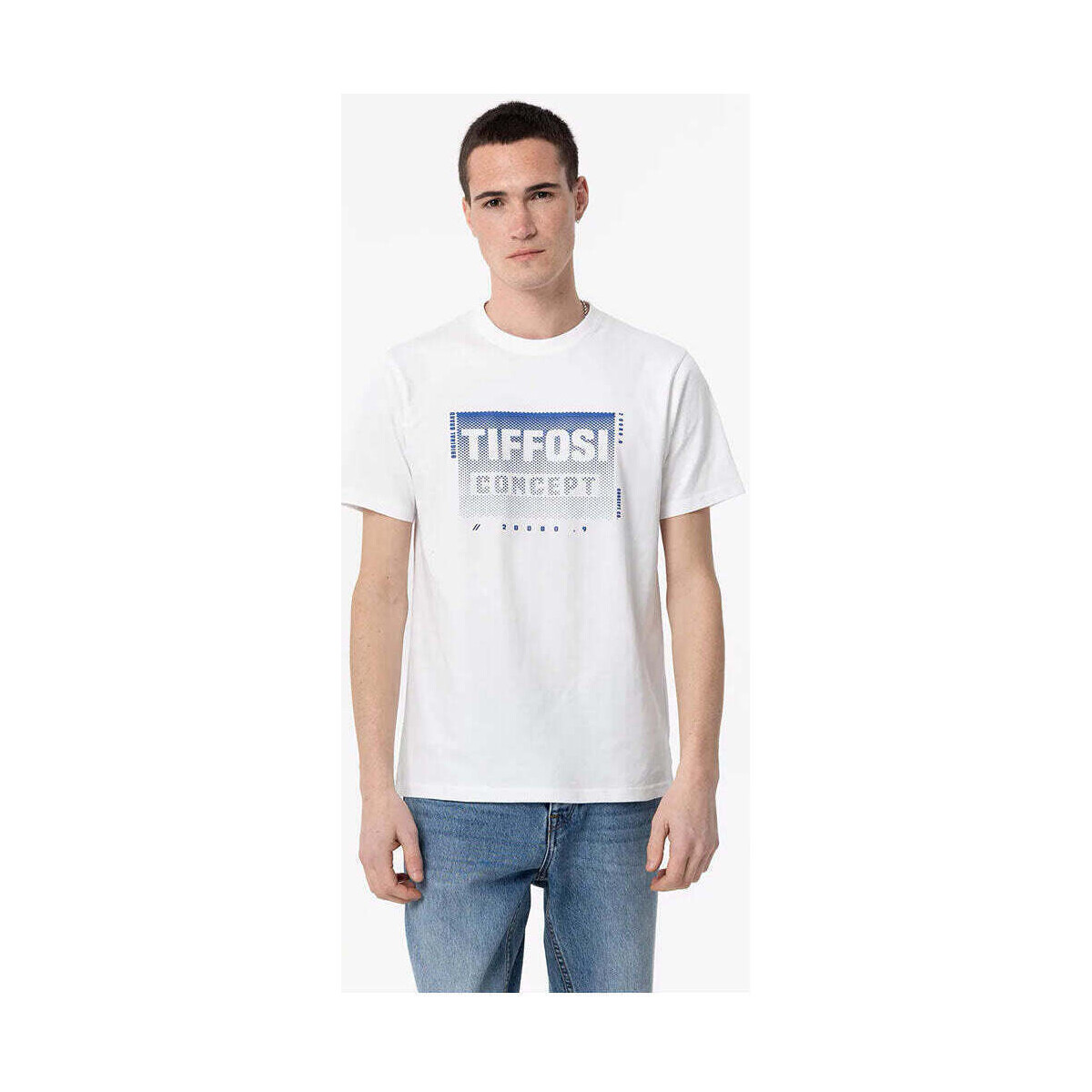 Textil Homem T-shirts e Pólos Tiffosi 10054410-001-1-1 Branco
