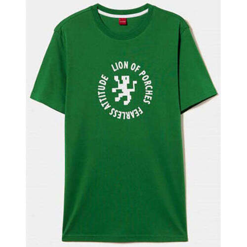 Textil Homem T-shirts e Pólos Botins / Botas Baixas LP004192-693-4-1 Verde