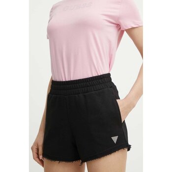 Textil Mulher Shorts / Bermudas Guess V4GD09 K8802 Preto