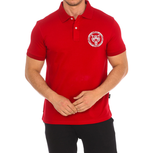 Textil Homem Polos mangas curta Plus Long Sleeve T-Shirtort PIPS508-52 Vermelho