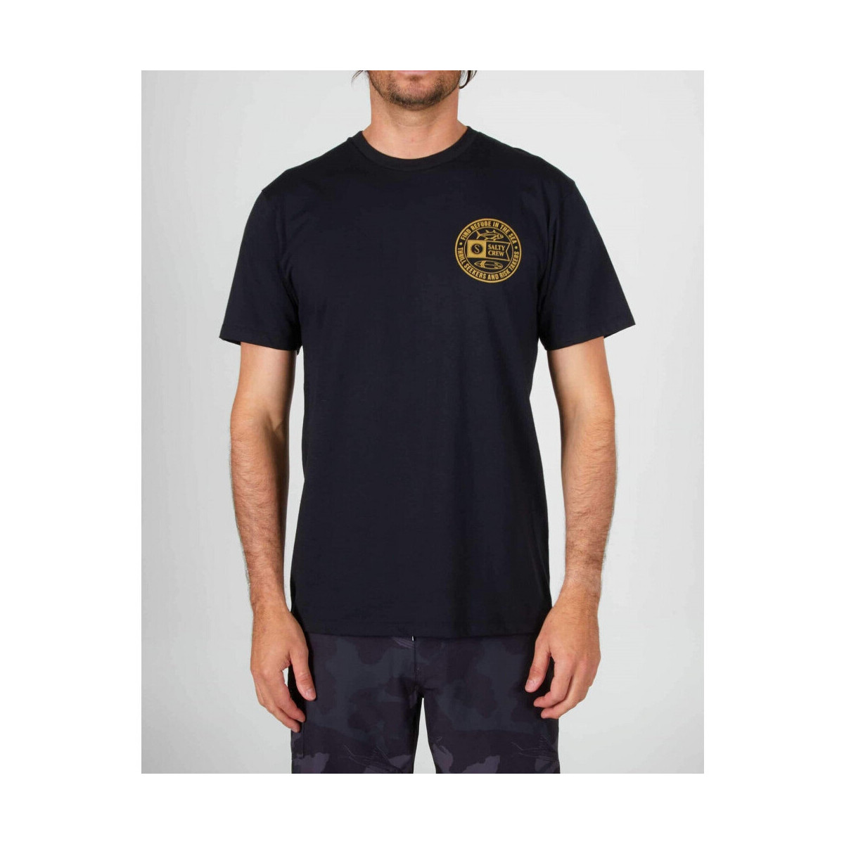 Textil Homem T-shirts e Pólos Salty Crew Legends premium s/s tee Preto