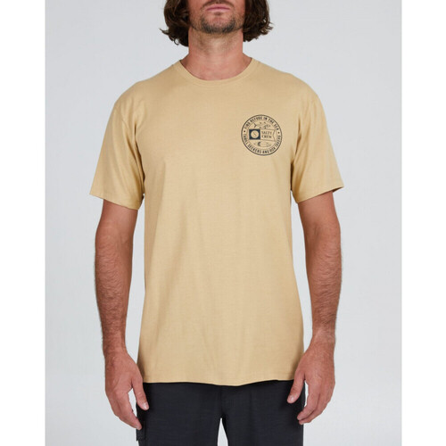 Textil Homem T-shirts plain e Pólos Salty Crew Legends premium s/s tee Castanho
