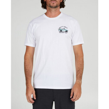 Textil fine Philipp Plein T-Shirt mit Kristallen Schwarz Salty Crew Off road premium s/s tee Branco