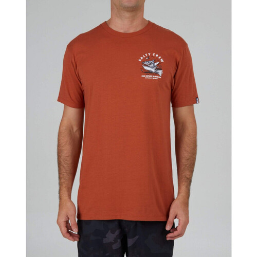 Textil Homem T-shirts plain e Pólos Salty Crew Hot rod shark premium s/s tee Laranja