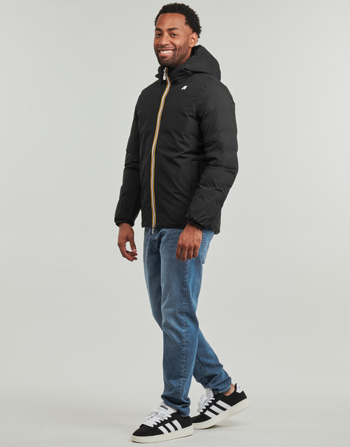 K-Way JACK ST THERMO DOUBLE Preto / Cáqui