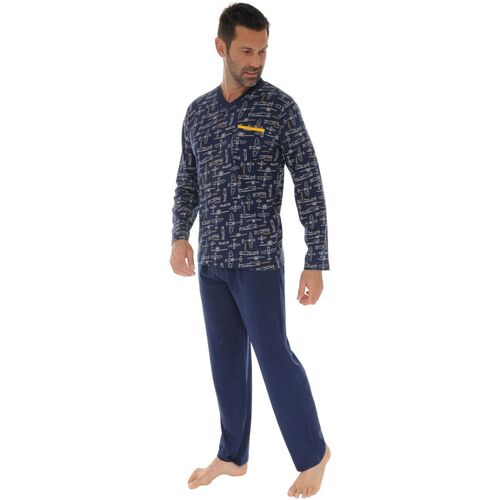 Textil Homem Pijamas / Camisas de dormir Christian Cane HERODIAN Azul
