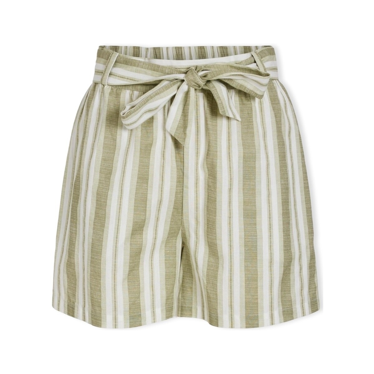 Textil Mulher Shorts / Bermudas Vila Calções Etni - Egret/Oil Green Bege