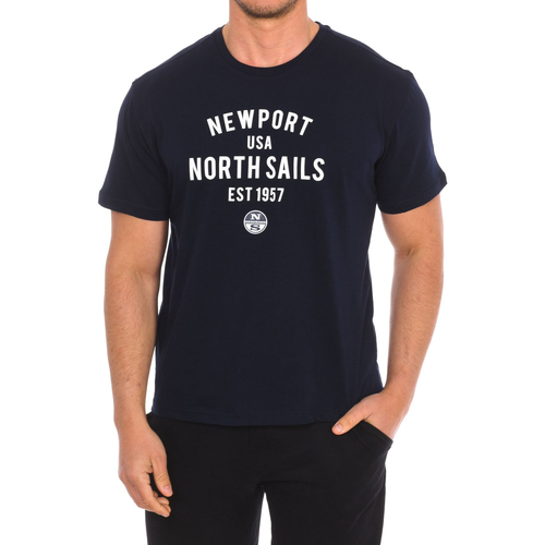 Textil Homem Saint Laurent press-stud denim shirt North Sails 9024010-800 Marinho