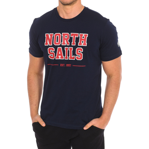 Textil Homem Saint Laurent press-stud denim shirt North Sails 9024060-800 Marinho