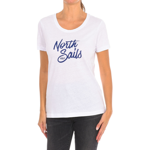 Textil Mulher Saint Laurent press-stud denim shirt North Sails 9024300-101 Branco