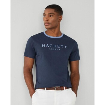 Textil Homem faux-leather shirt dress Hackett HM500797 HERITAGE Azul