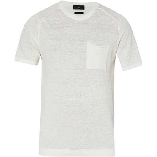 Textil Homem T-shirt mangas compridas Liu Jo M124P202LONGLINO Branco