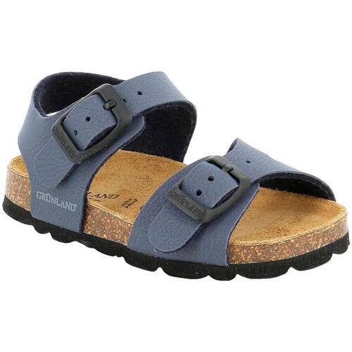 Sapatos Criança Sandálias Grunland GRU-ZAL-SB0025-BL Azul