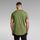 Textil Homem T-shirts e Pólos G-Star Raw D16396 B353 LASH-724 SAGE Verde