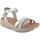 Sapatos Mulher Sandálias Cbp - Conbuenpie Sandálias de couro branco e prateado Branco