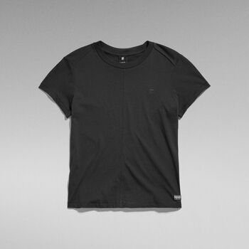 Textil Mulher T-shirts e Pólos G-Star Raw D24499-4107 FRONT SEAM R T-6484 BLACK Preto