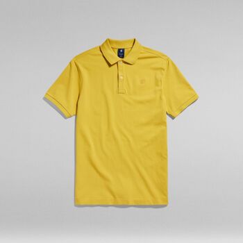 Textil Homem patchwork logo-print 3 4-sleeve T-shirt G-Star Raw D11595 5864 DUNDA SLIM-348 DARK LEMON Amarelo