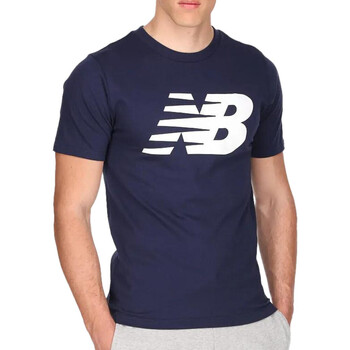 Textil Homem T-shirts e Pólos New Balance  Azul
