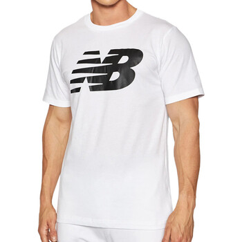 Textil Homem T-shirts e Pólos New Balance  Branco