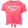 Textil Rapariga T-shirts e Pólos Cblack Reebok Sport  Rosa