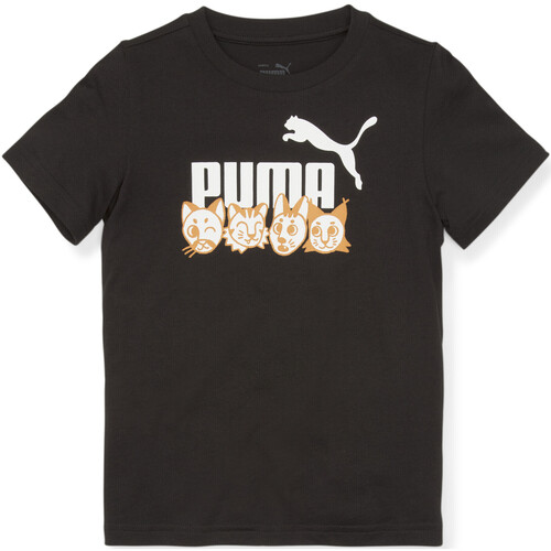 Textil Rapaz T-shirts e Pólos Puma Light  Preto