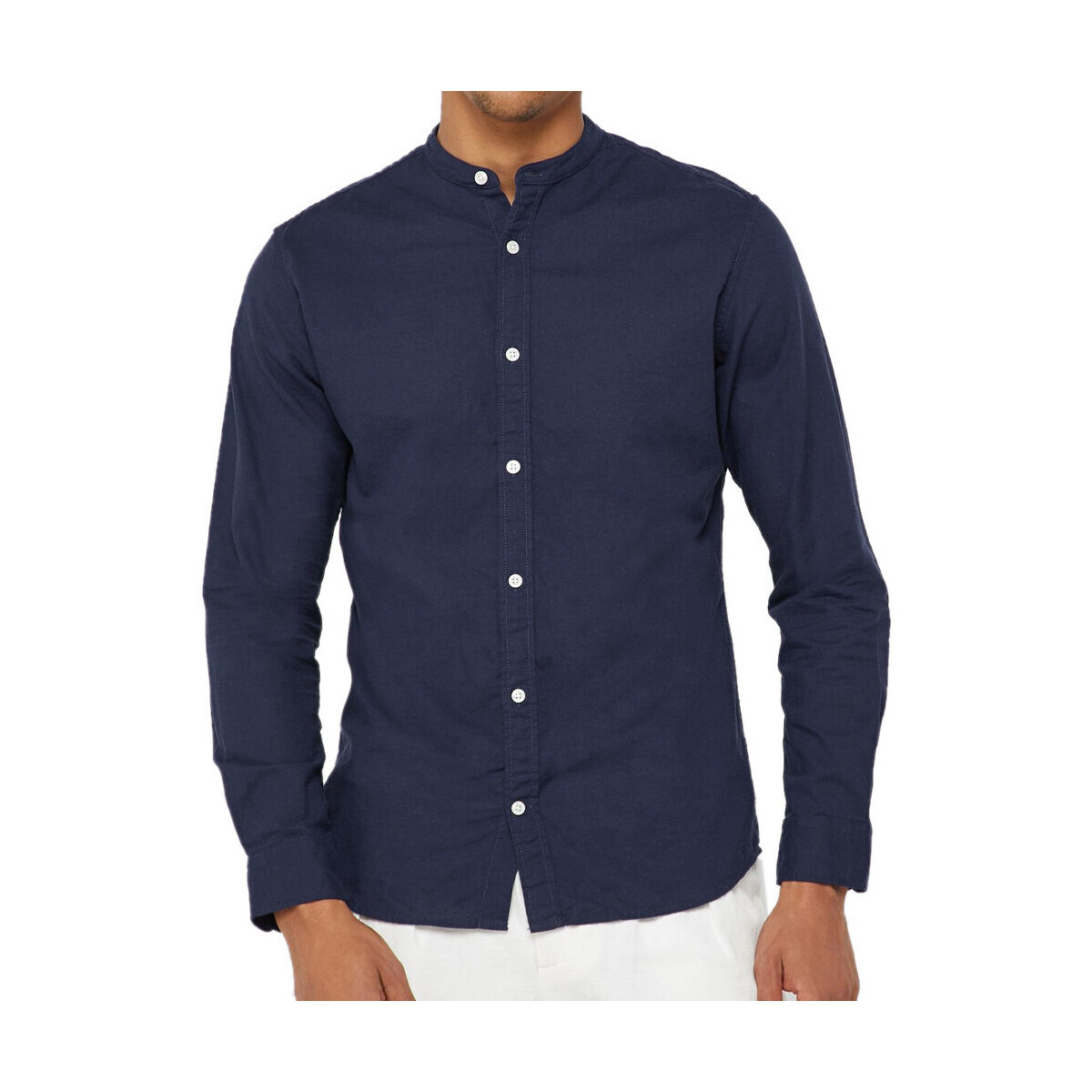 Textil Homem Camisas mangas comprida Jack & Jones  Azul
