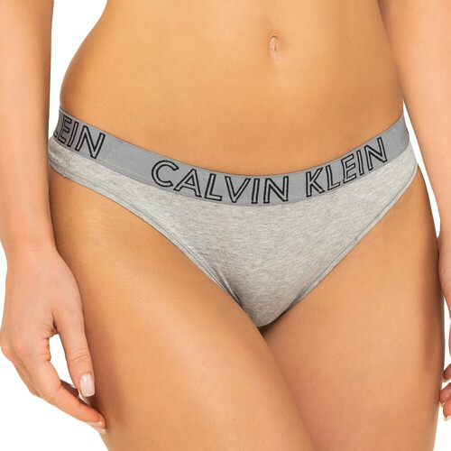 Roupa de interior Mulher Fios dental Calvin Klein Jeans  Cinza