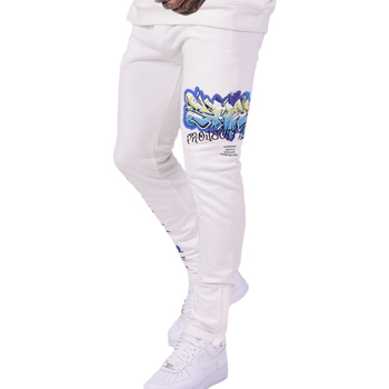 Textil Homem Calças de treino KENYA Vit t-shirt med boxig passform  Branco