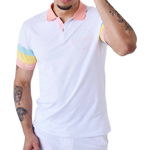 Textil Homem T-shirts e Pólos KENYA Vit t-shirt med boxig passform  Branco