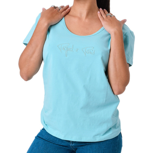 Textil Mulher T-shirts e Pólos A palavra-passe de confirmação deve ser idêntica à sua palavra-passe  Azul