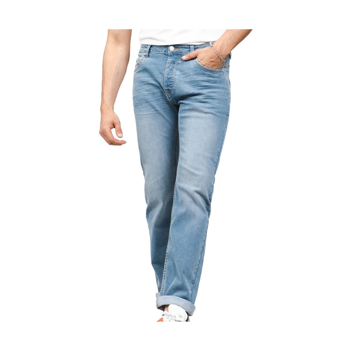 Textil Homem Calças Jeans Deeluxe  Azul