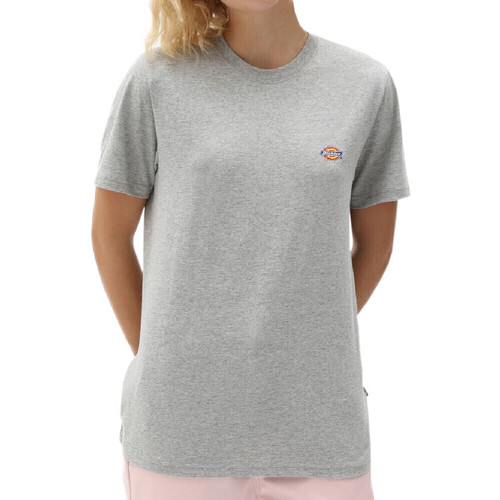 Textil Mulher T-shirt Manches Courtes Col Rond Pur Coton Jocoby Dickies  Cinza