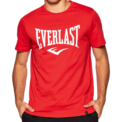 Textil Homem Love Moschino Różowy T-shirt z nadrukiem logo na całej powierzchni Everlast  Vermelho