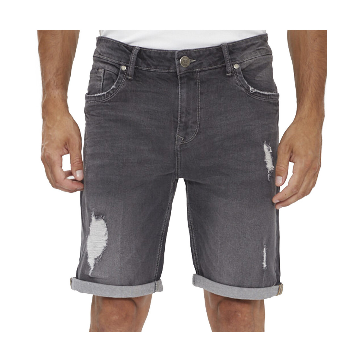 Textil Homem Shorts / Bermudas Paname Brothers  Cinza