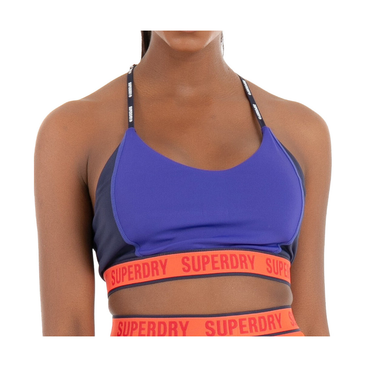 Textil Mulher Tops e soutiens de desporto Superdry  Azul
