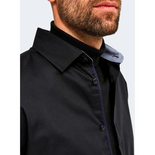 Selected SLHSLIMNEW-MARK SHIRT LS B NOOS 16058640 Preto