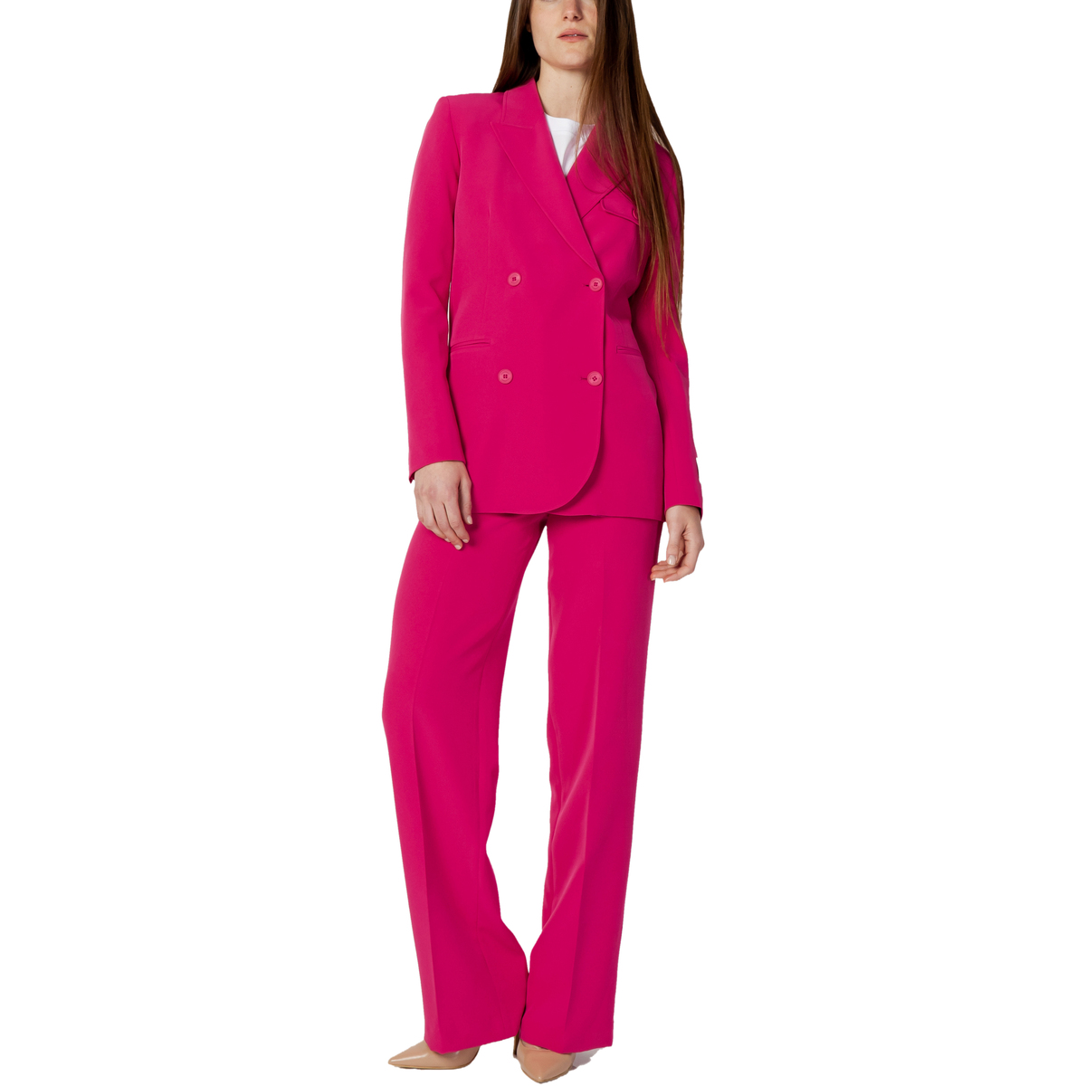 Textil Mulher Fatos Hinnominate DOPPIOPETTO TINTA UNITA HNW800 Vermelho