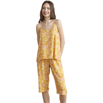 Textil Mulher Pijamas / Camisas de dormir J&j Brothers JJBEH1001 Amarelo