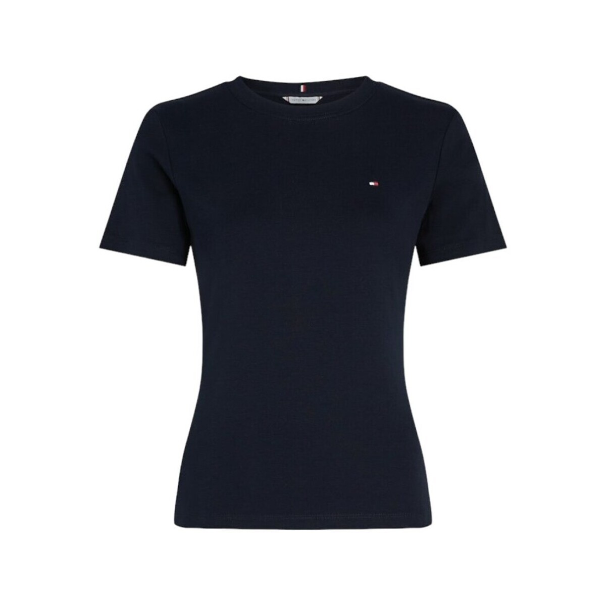 Textil Mulher T-Shirt mangas curtas Tommy Hilfiger WW0WW40587DW5 Preto