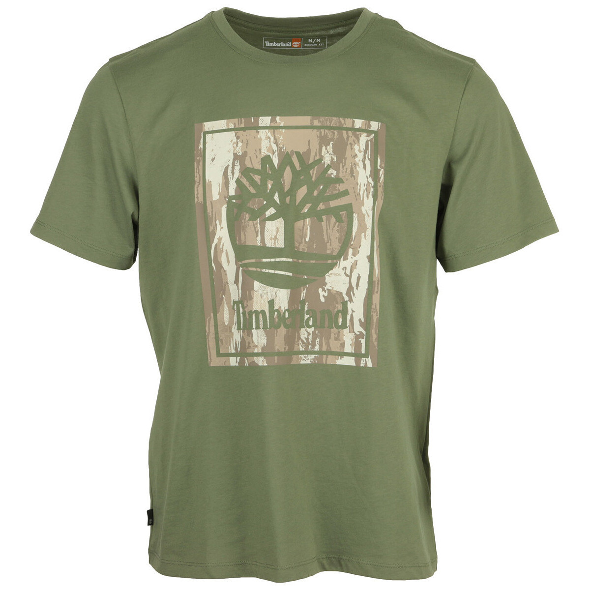 Textil Homem T-Shirt mangas curtas Timberland Camo Short Sleeve Tee Verde