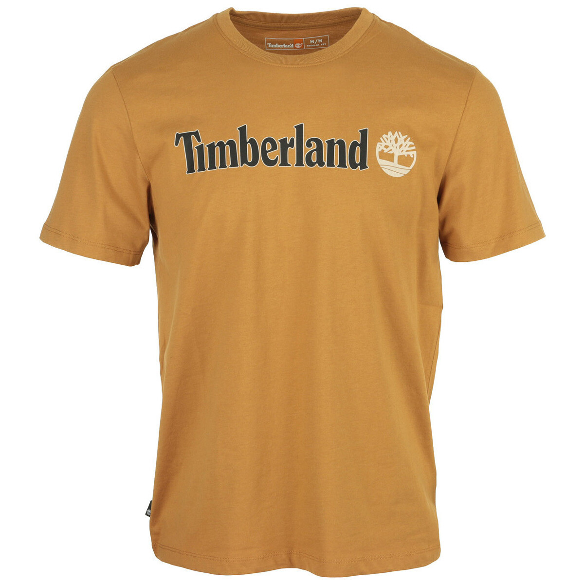 Textil Homem T-Shirt mangas curtas Timberland Linear Logo Short Sleeve Castanho