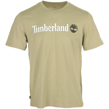 Timberland Linear Logo Short Sleeve Verde